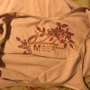 Nude colored outlooks brand tank top